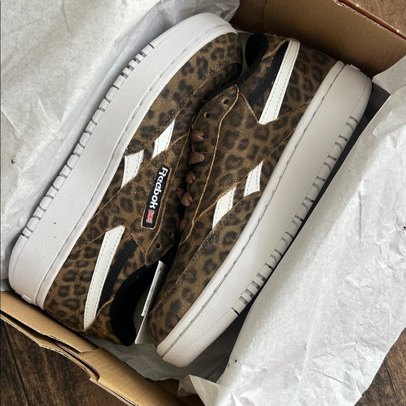 Reebok Shoes - Reebok women’s Brown Leopard Sneakers